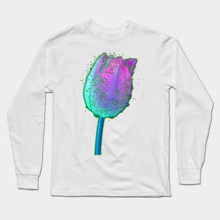 Tulip bleu Long Sleeve T-Shirt